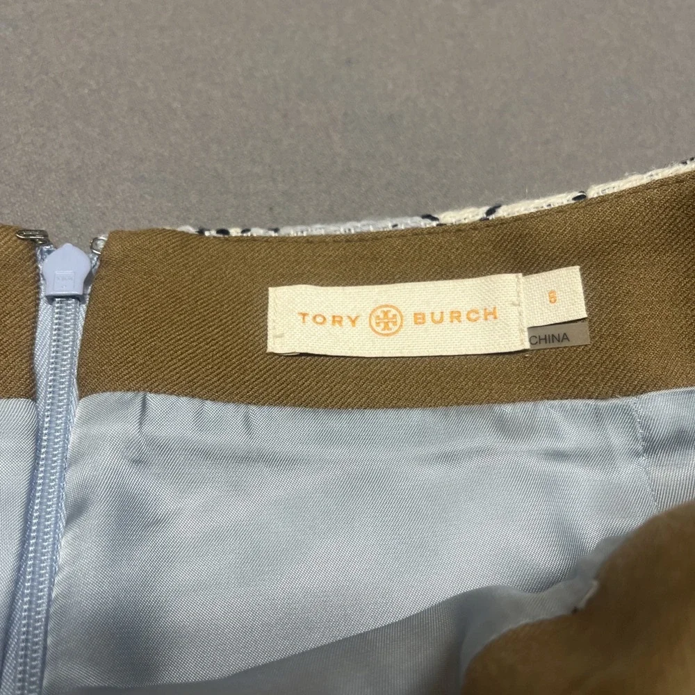 Tory Burch Runway Fall 2015 Wool Skirt Womens Size 8 Aztec Jacquard - Picture 3 of 7